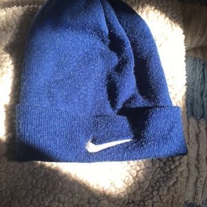 Blue nike beanie